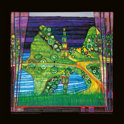 Antipodiska ön av Friedensreich Hundertwasser